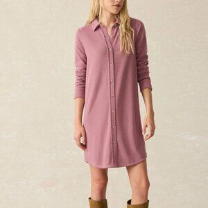 Faherty Legend Sweater Dress - Rose Twill Size Small NWT